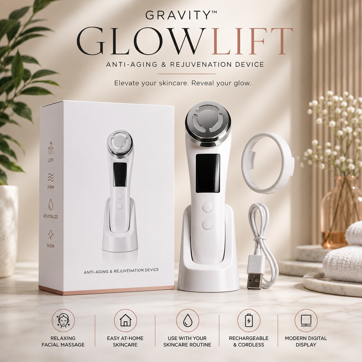 Gravity GlowLift Facial Device